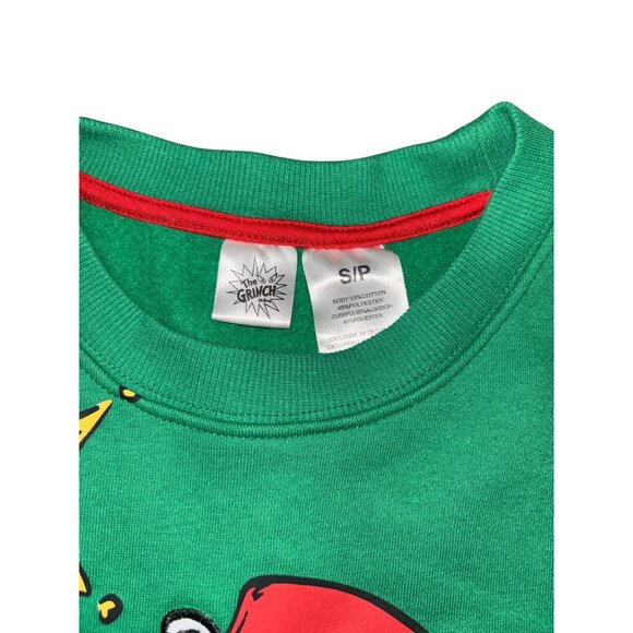 Small Green Grinch Christmas Sweatshirt - Picture 3 of 4